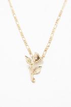 Forever21 Rose Charm Layered Necklace