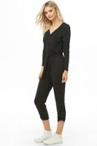 Forever21 Anm Button-front Jumpsuit
