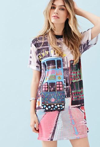 Forever21 Ziztar Tram Tram T-shirt Dress