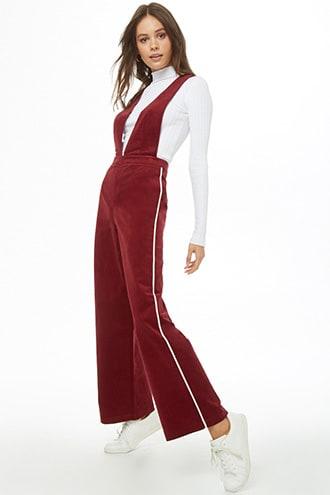 Forever21 Corduroy Pinafore Jumpsuit
