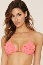 Forever21 Women's  Flounce Triangle Bikini Top