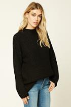 Forever21 Women's  Boxy Ribbed Knit Sweater Top