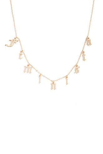 Forever21 Feminista Charm Lariat Choker