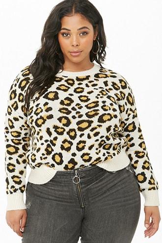 Forever21 Plus Size Leopard Print Sweater