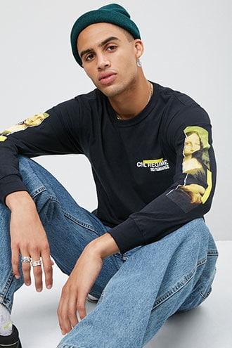 Forever21 Civil Regime Mona Lisa Graphic Tee