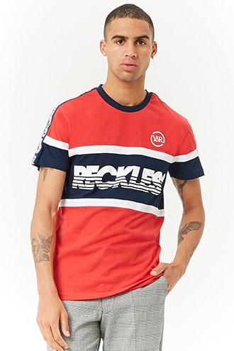 Forever21 Young & Reckless Logo Colorblock Tee