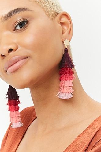 Forever21 Gradient Tassel Earrings