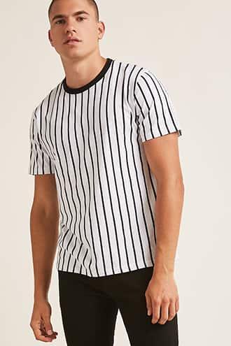 Forever21 Contrast Stripe Tee