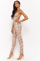 Forever21 Art Deco Sequined Jumpsuit