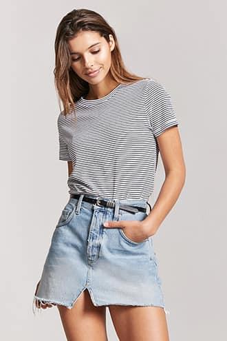 Forever21 Stripe Cotton Tee