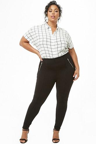 Forever21 Plus Size Pintucked Leggings