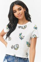 Forever21 Boxy Cactus Graphic Tee