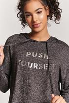 Forever21 Active Push Yourself Graphic Hoodie