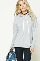 Forever21 Contemporary Heathered Hoodie