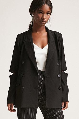 Forever21 Double Breasted Cutout Blazer
