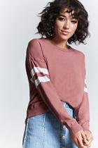 Forever21 Stripe-sleeve Sweater