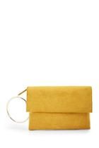 Forever21 Faux Suede O-ring Clutch