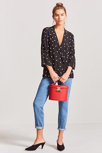 Forever21 Polka Dot Blazer