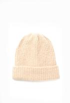 Forever21 Fold-over Fuzzy Beanie (blush)