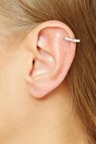 Forever21 Silver & Clear Rhinestone-studded Ear Cuff Set