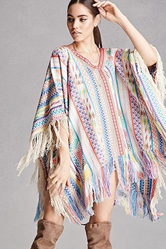 Forever21 America And Beyond Woven Poncho