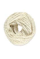 Forever21 Purl Knit Infinity Scarf (cream/oatmeal)