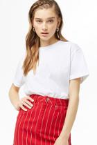 Forever21 Cuffed-sleeve Knit Tee