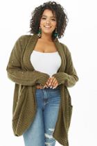 Forever21 Plus Size Longline Cable Knit Cardigan