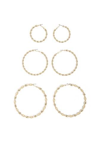 Forever21 Twisted Hoop Earrings Set