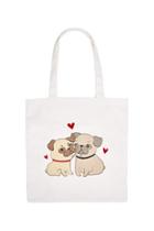 Forever21 Pug Love Graphic Eco Tote Bag