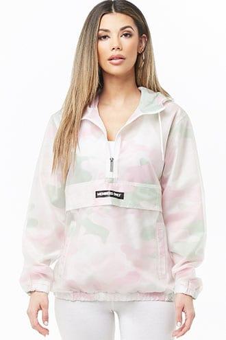 Forever21 Members Only Camo Print Anorak