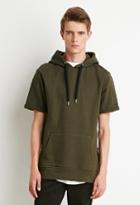 21 Men Quilted-sleeve Hoodie