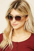 Forever21 Mauve & Brown Gradient Cat Eye Sunglasses