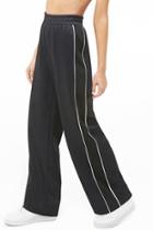 Forever21 Textured Metallic Track Pants