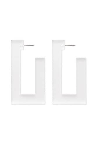 Forever21 Lucite Rectangle Drop Earrings