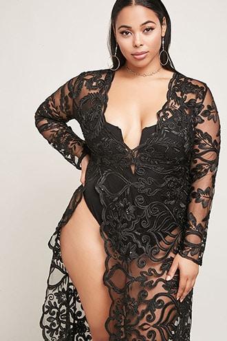Forever21 Plus Size Embroidered  Dress