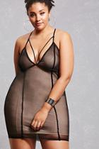 Forever21 Plus Size Strappy Mesh Dress