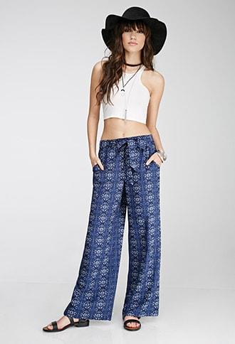 Forever21 Mandala Print Palazzo Pants