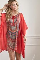 Forever21 Scarf Print Swim Cover-up