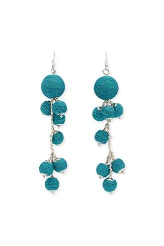 Forever21 Wrapped Bauble Chandelier Earrings
