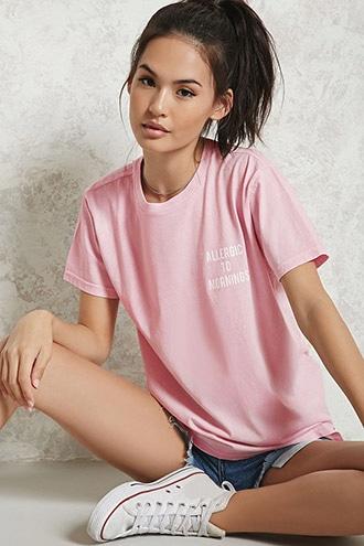 Forever21 Allergic To Mornings Tee