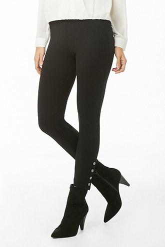 Forever21 Snap-button High-rise Leggings