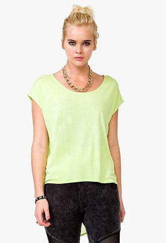 Forever21 High-low Chiffon Tee