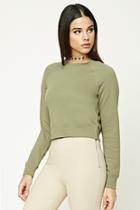 Forever21 Cropped French Terry Pullover
