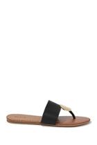 Forever21 Qupid Faux Leather Disc-accent Thong Sandals