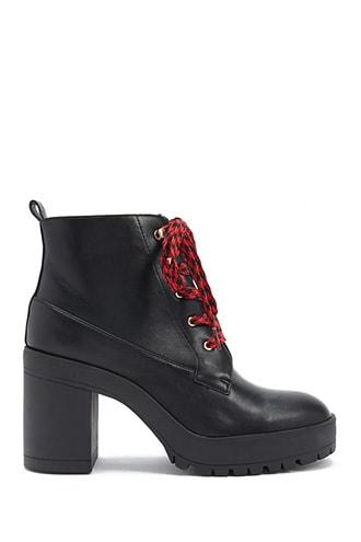 Forever21 Lace-up Platform Booties