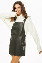 Forever21 Faux Leather Pinafore Dress