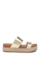 Forever21 Faux Leather Strappy Espadrille Sandals