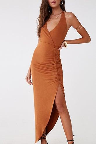 Forever21 Asymmetrical Halter Maxi Dress