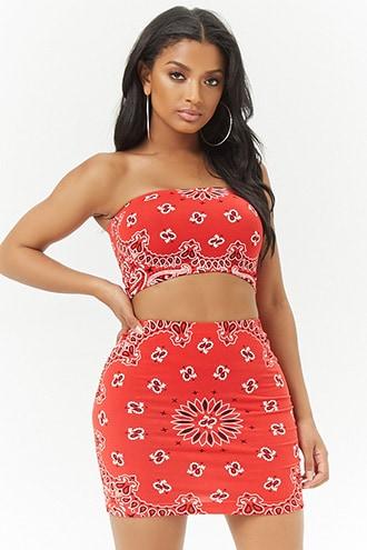 Forever21 Bandana Print Mini Skirt